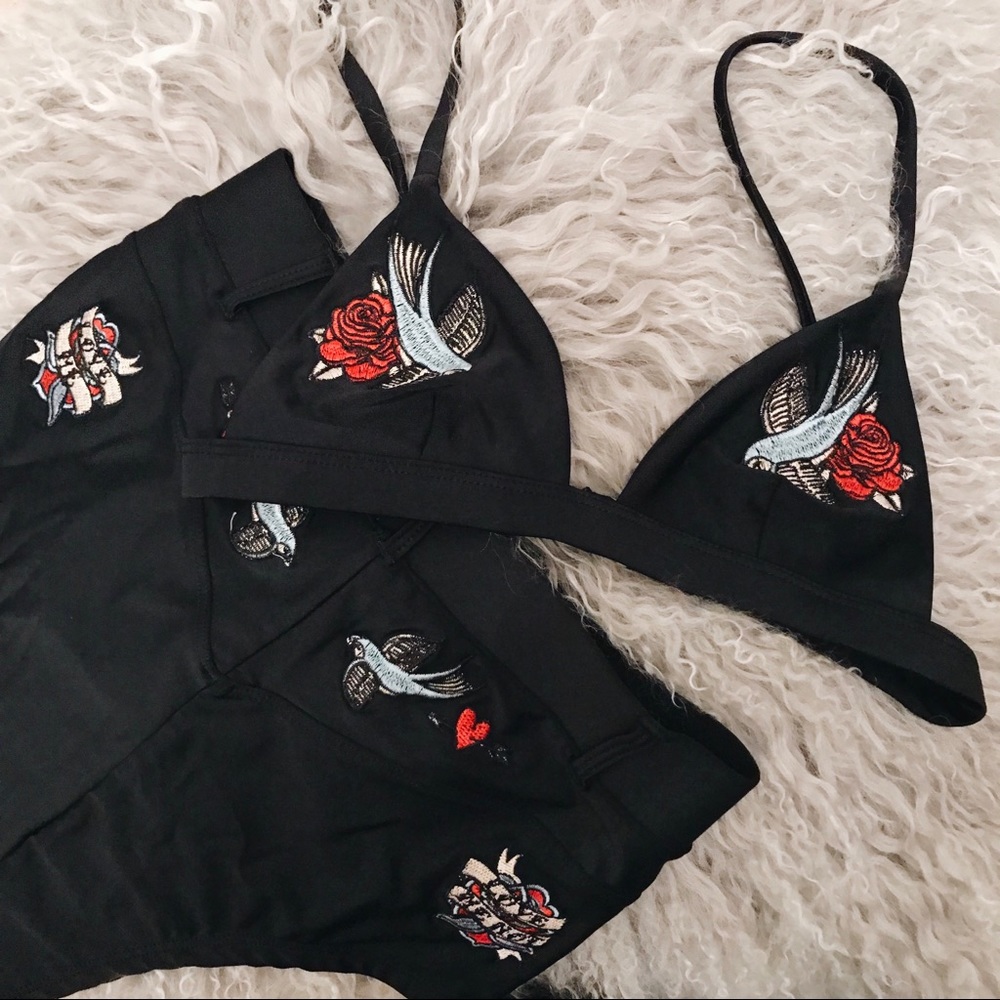 Nasty Gal high waisted black bikini NWOT